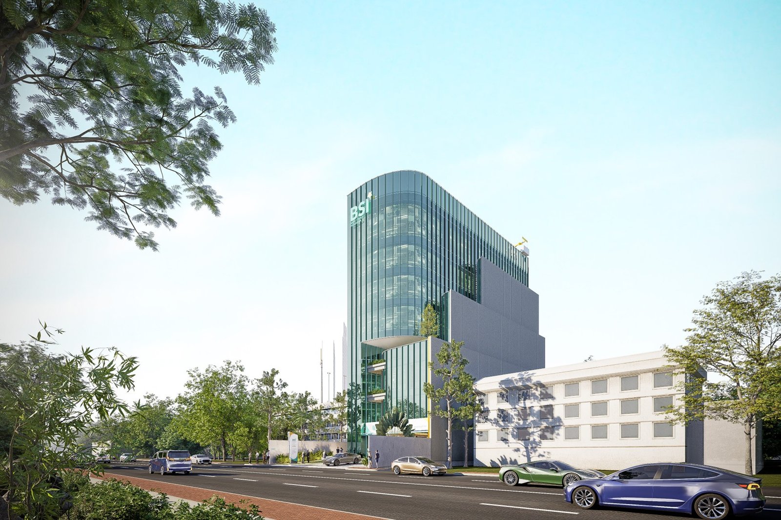 The Flowing Veil: Strategi Fasad Hijab Arsitektural pada Gedung BSI Semarang