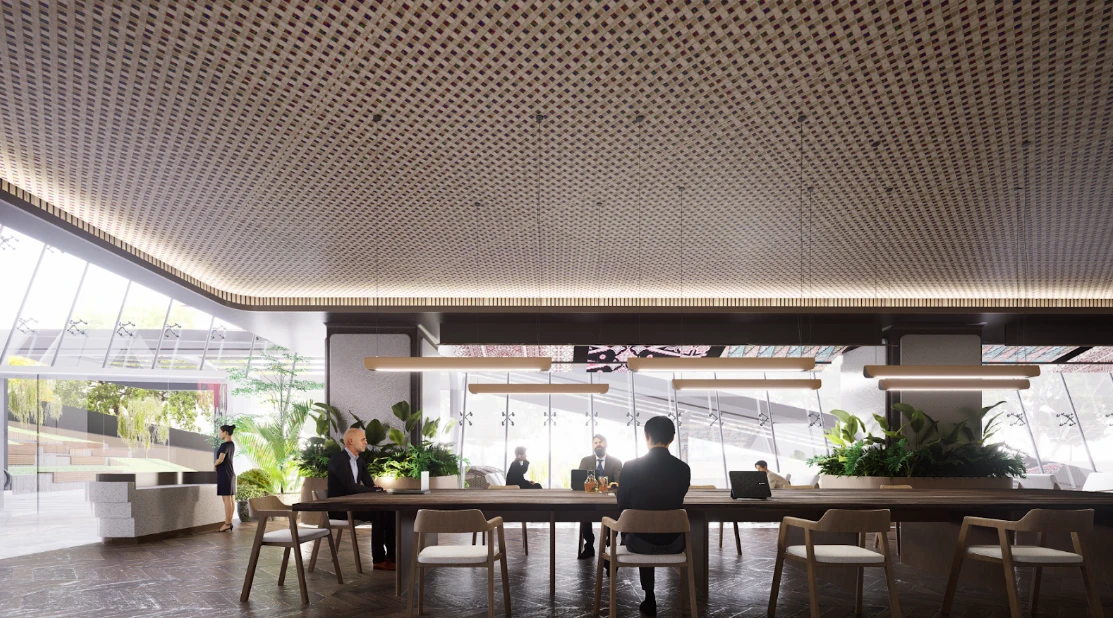 Atmosfer dan Identitas Spasial – Menafsirkan Ulang Pola Indonesia pada Usulan Desain Interior Bank Jakarta