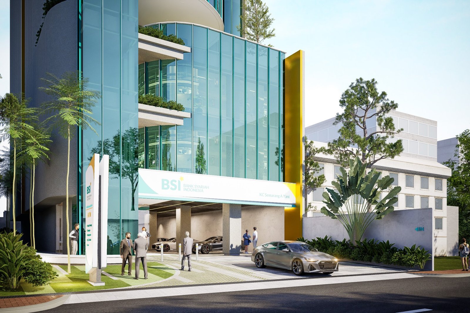 The Flowing Veil: Strategi Fasad Hijab Arsitektural pada Gedung BSI Semarang