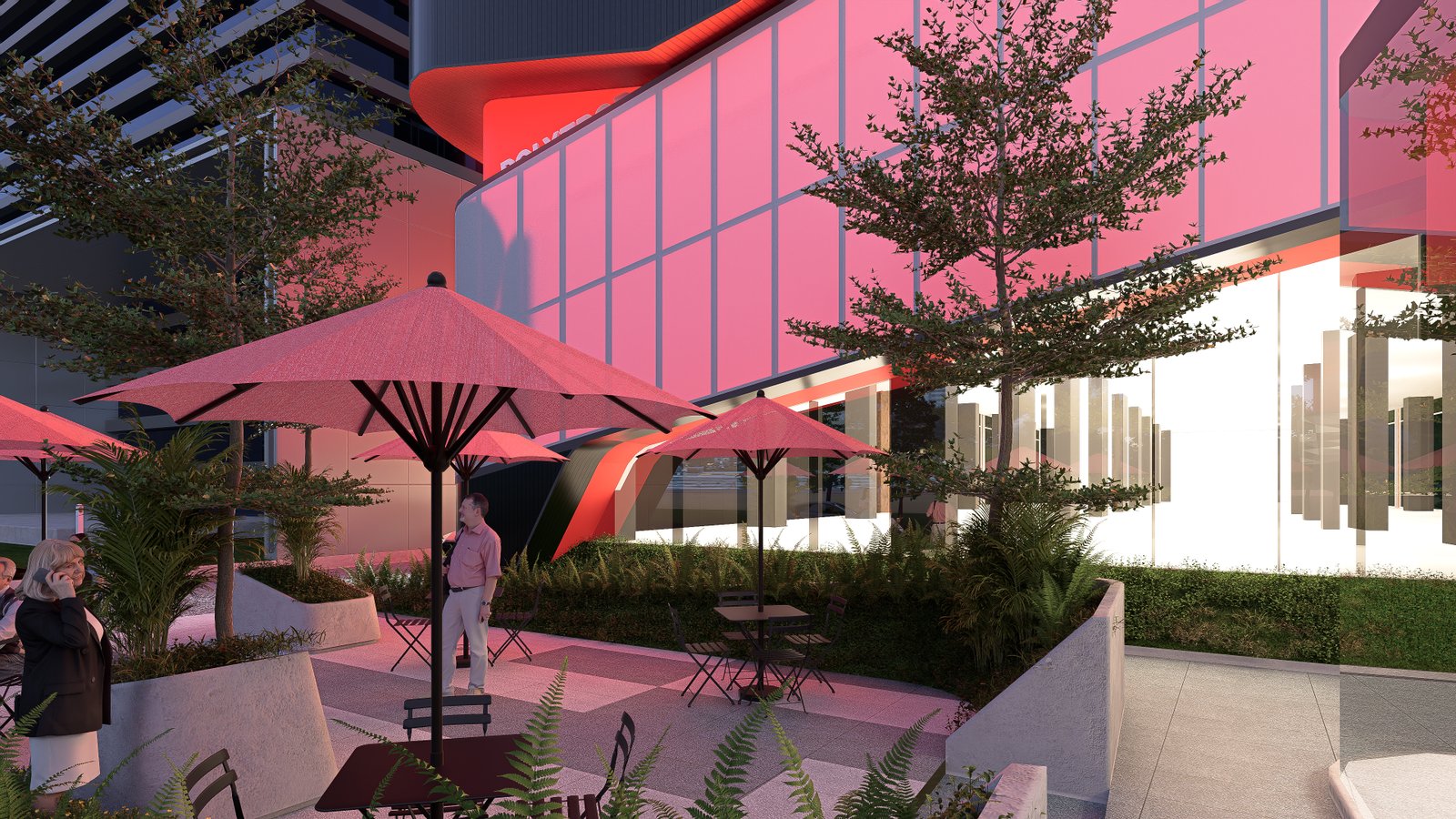 Menghidupkan Ruang Kota Melalui Lanskap – Desain Futuristik Showroom Polytron Sudirman: Arsitektur dengan Fasad Ikonik