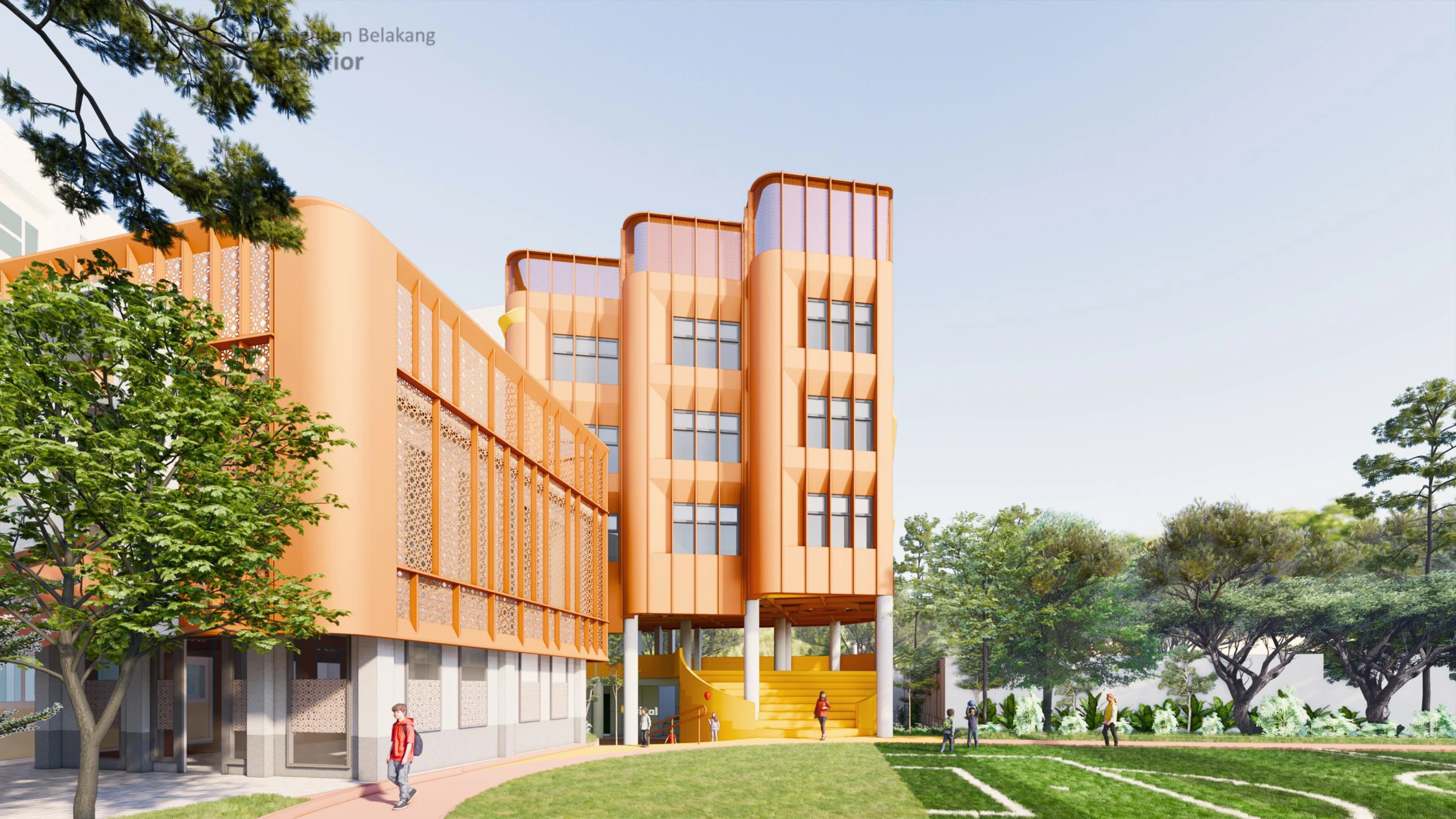 Konsep The Beacon of Knowledge : Ketika Fasad Menjadi Simbol Masa Depan Pendidikan di Sekolah Cikal Amri