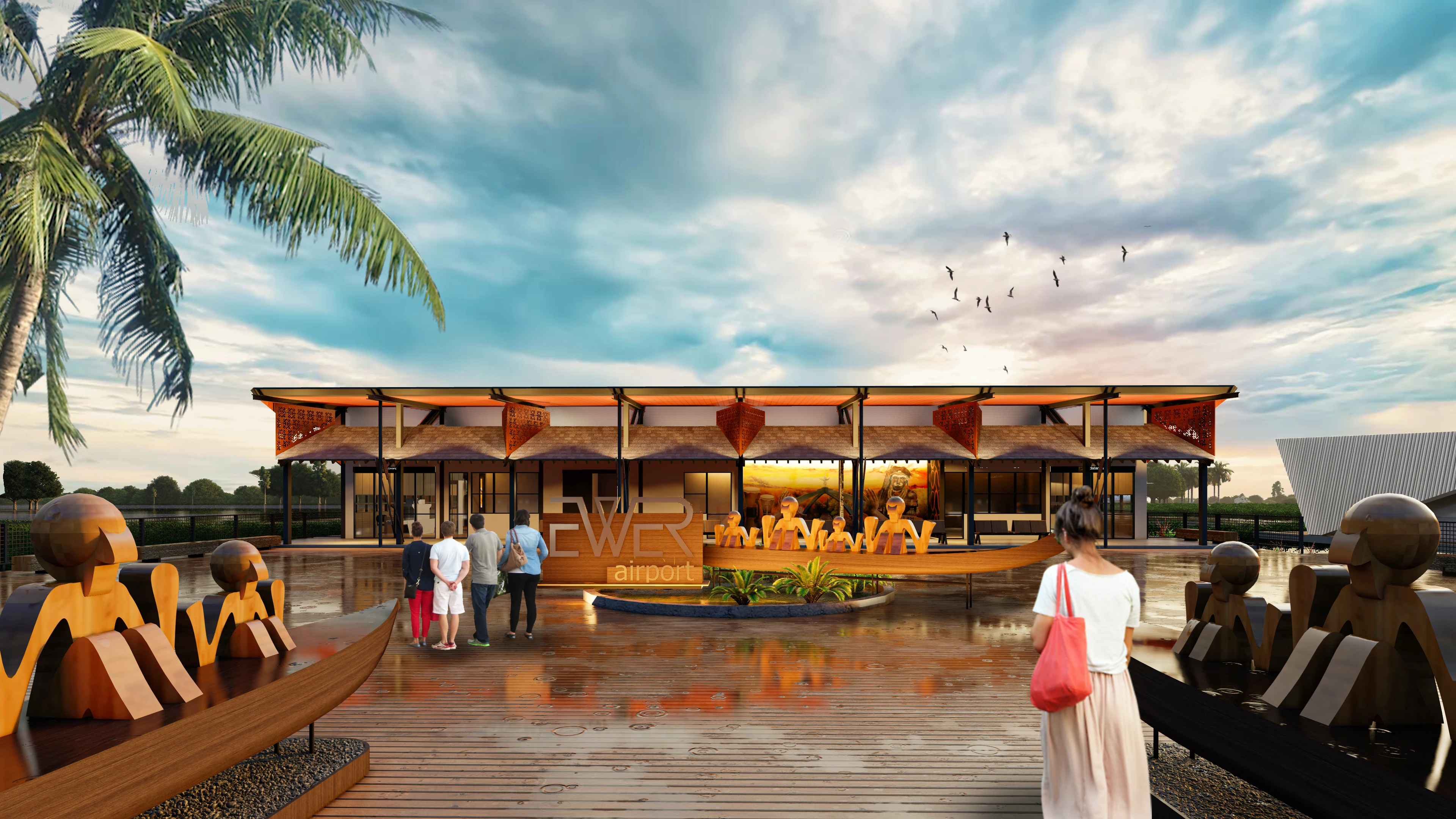 Mengubah Artefak Menjadi Arsitektur: Proses Kreatif di Balik Desain Bandara Ewer