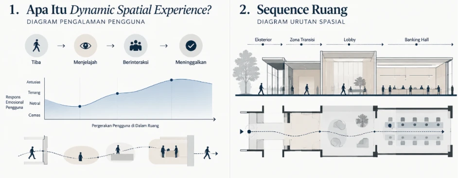 Apa Itu Dynamic Spatial Experience dan Mengapa Relevan di Dunia Perbankan? – Dynamic Spatial Experience: Membaca Interior BTN Kebon Jeruk