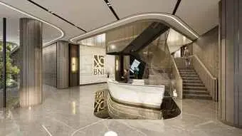 BNI Pavilion IKN – Futuristic Elegant Interior Design by Alien DC