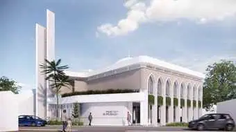 Masjid Jami Al-Muttaqin: Elegansi Islami yang Tangguh dalam Konteks Tropis