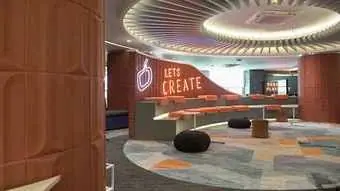 Desain Kantor OJK FOS, Ruang Santai yang Memulihkan Energi