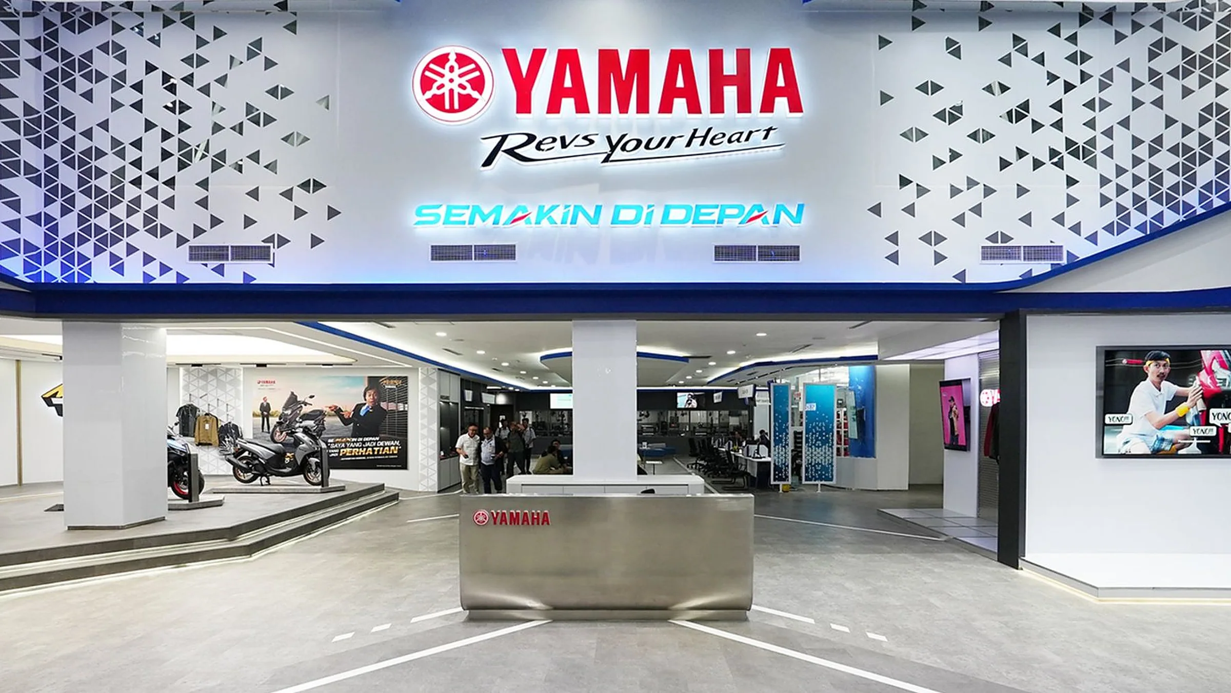 Yamaha Flagship Showroom, detail 1