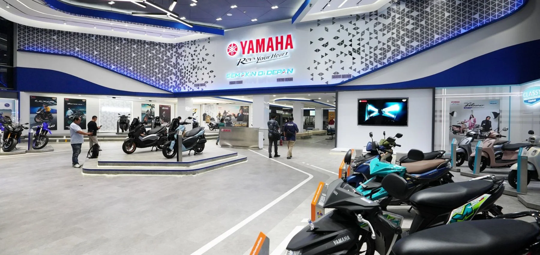 Yamaha Flagship Showroom, view 1